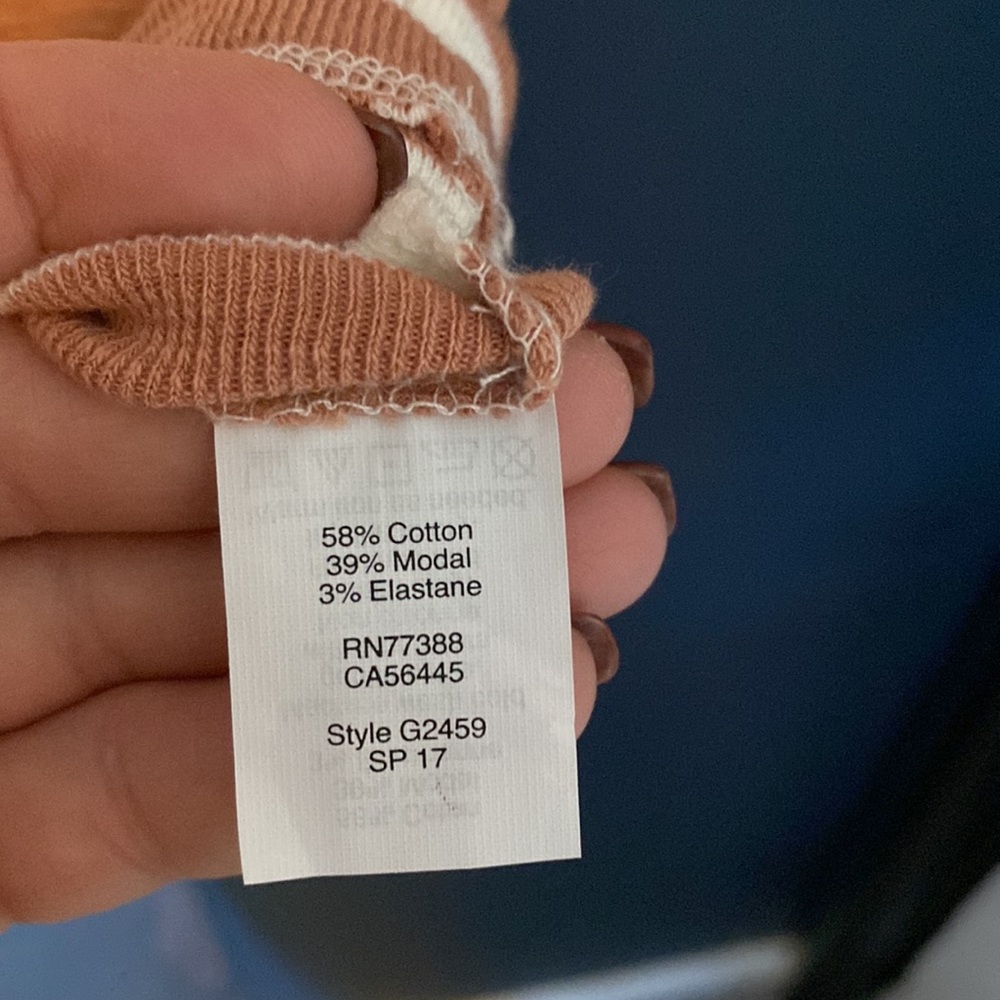 Madewell striped cotton blend knit T-shirt - Picture 4 of 4